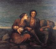 George Frederick watts,O.M.,R.A. The Irish Famine oil